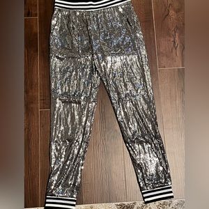 Lux sequins elastic joggers
